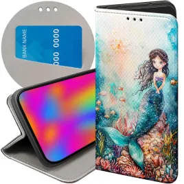 etui-z-klapka-do-xiaomi-redmi-note-9t-wzory-syrenki-nimfy-morskie-panny