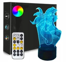 lampka-3d-led-syrenka-ariel-bajka-usb-pilot-rgb