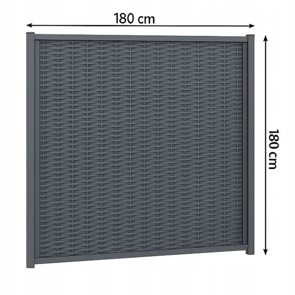 plot-panelowy-dwustronny-180x180cm-technorattan-kolor-stalowy-kolor-szary