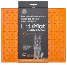 duza-mata-spowalniajaca-jedzienie-dla-psa-lickimat-krzyzyk-miekki-pomarancz