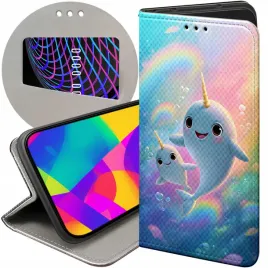etui-do-xiaomi-redmi-note-13-4g-wzory-narwal-bajki-morskie-zwierzeta-case
