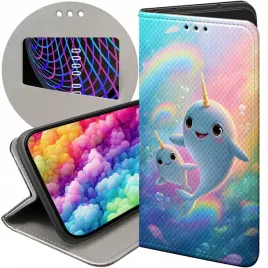 etui-z-klapka-do-xiaomi-redmi-note-9t-wzory-narwal-bajki-morskie-zwierzeta