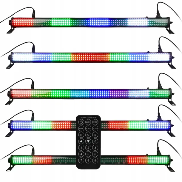 LISTWA OŚWIETLENIOWA LED BAR WALL WASHER DEKORACJA ŚWIATŁEM 240X1.5W RGB