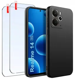 zestaw-etui-do-realme-14-5g-matowe-czarne-silikon-slim-2-sztuki-szklo