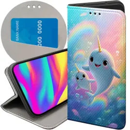 etui-z-klapka-do-iphone-12-12-pro-wzory-narwal-bajki-morskie-zwierzeta