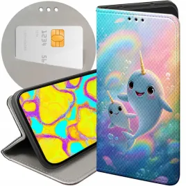 etui-do-xiaomi-redmi-note-14-5g-wzory-narwal-bajki-morskie-zwierzeta-case