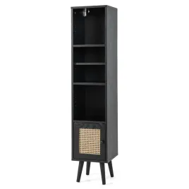 wysoki-regal-rattanowy-z-4-polkami-regal-do-salonu-boho-czarny