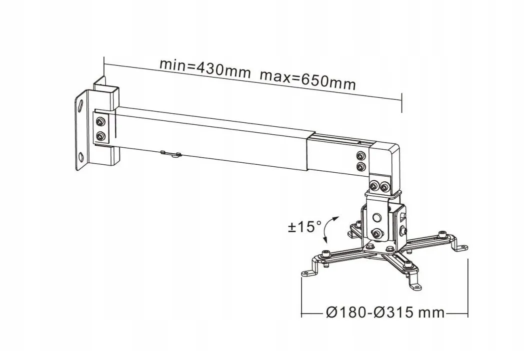 uchwyt-scienny-sufitowy-cabletech-uch0148-do-projektora