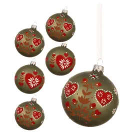 szklana-zielona-matowa-bombka-choinkowa-8-cm-kpl-6-szt-serce-mix