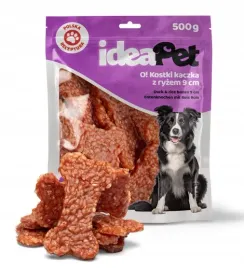 smaczny-przysmak-przekaska-dla-psa-ideapet-kostki-z-kaczka-i-ryzem-9cm-500g
