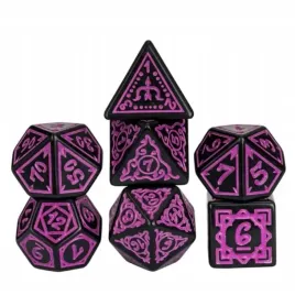 zestaw-7-kosci-rozowe-zdobione-czarne-d4-20-k20-rpg-dandd-mtg-baldur-s-gate-3