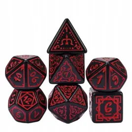 zestaw-7-kosci-czerwone-zdobione-czarne-d4-20-k20-rpg-dandd-mtg-baldur-s-gate