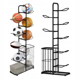 organizer-stojak-na-pilki-metalowy-regal-uchwyt-wieszak-na-pilke-z-koszem