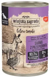 zdrowa-karma-dla-psa-wiejska-zagroda-lesne-smaki-sarna-z-przepiorka-400g