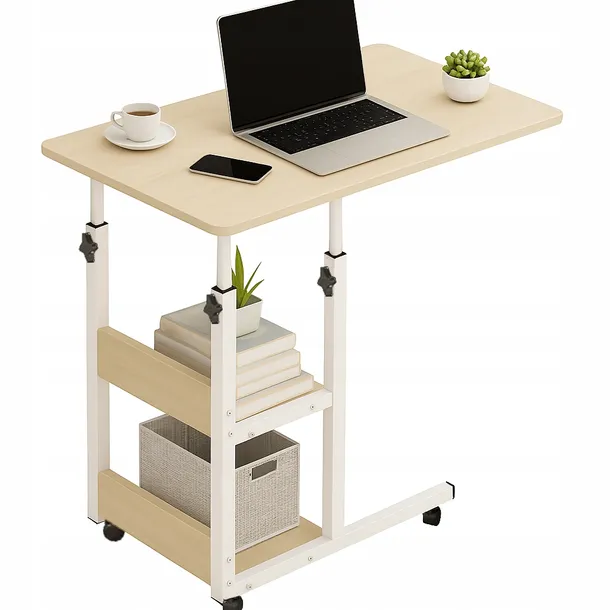 Mobilne przyłóżkowe biurko STOLIK pod laptopa E056