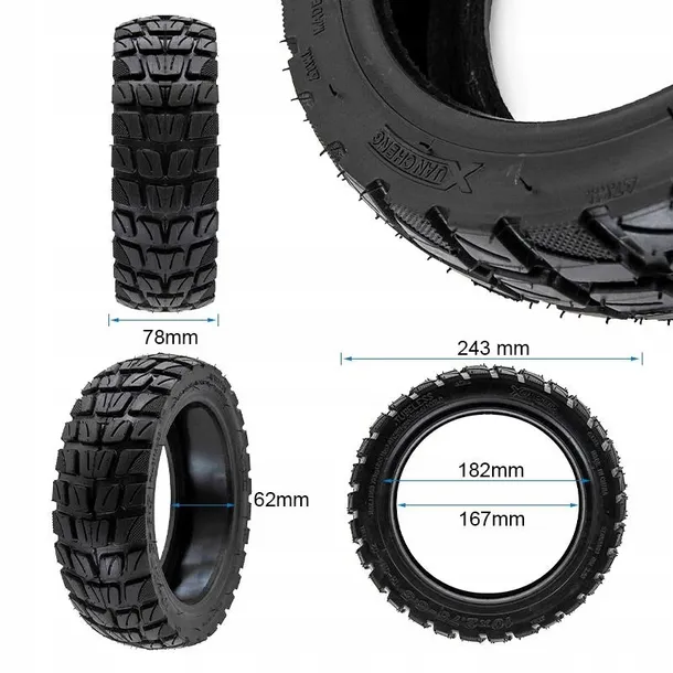 Neru Opona 10x2,75-6,5 Bezdętkowa Tubeless do KuKirin G2