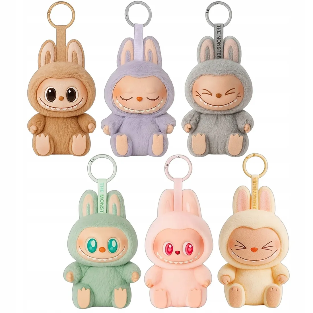 CoCo♡106HAVE A SEAT&exiciting macaron MASKOTKA LABUBU ZESTAW 3w1 BIG INTO ENERGY - HAVE A SEAT