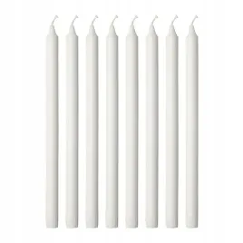 swieca-bezzapachowa-biala-35-cm-8-szt-ikea