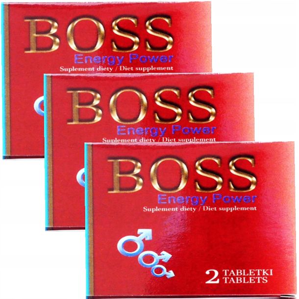 Boss Energy Ginseng Na WzwÓd ErekcjĘ PotencjĘ Moc X 3 Erlipl 3026