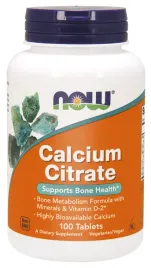 now-foods-calcium-citrate-cytrynian-wapnia-mineraly-100-tabletek