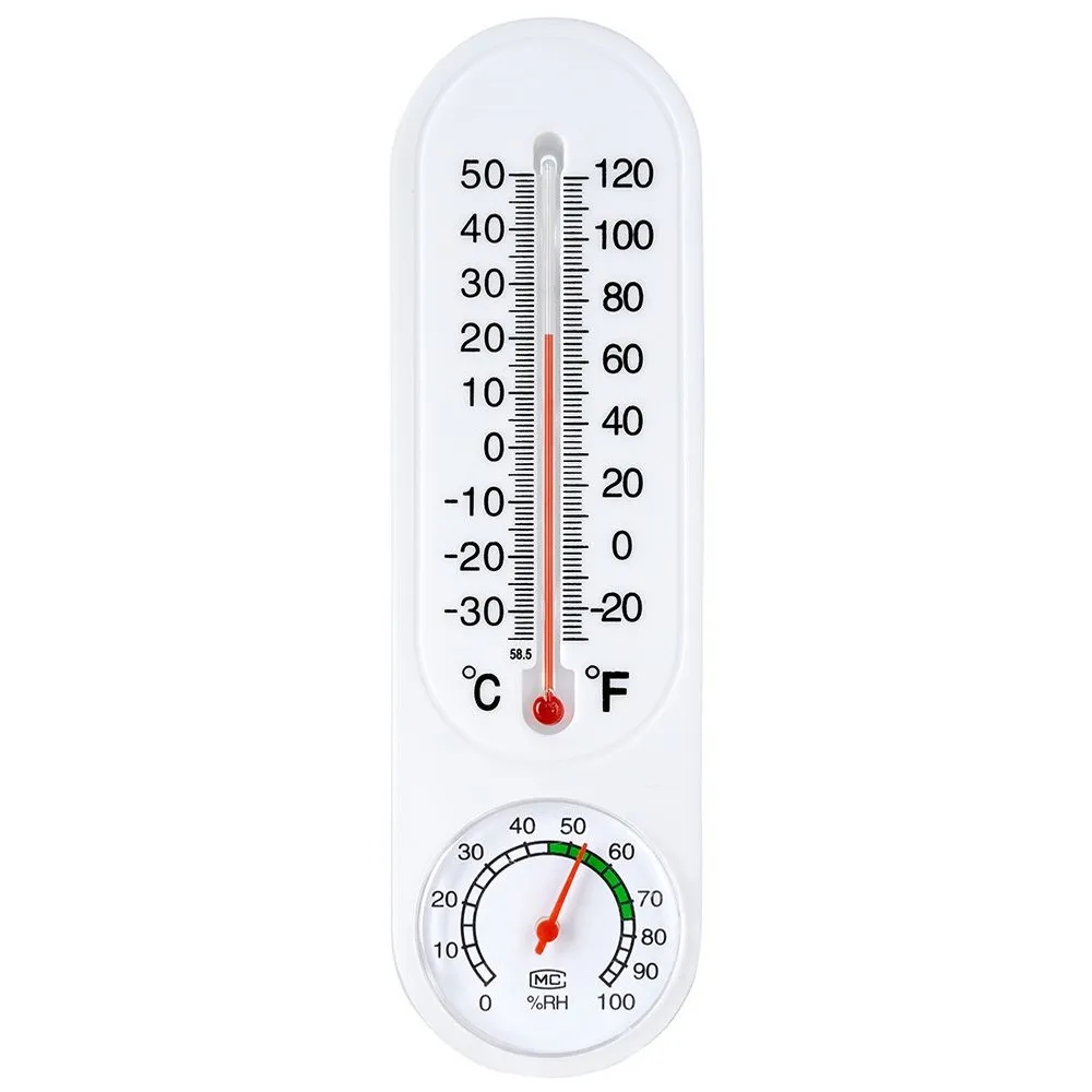 termometr-z-higrometrem-bialy-22-cm-stan-nowy