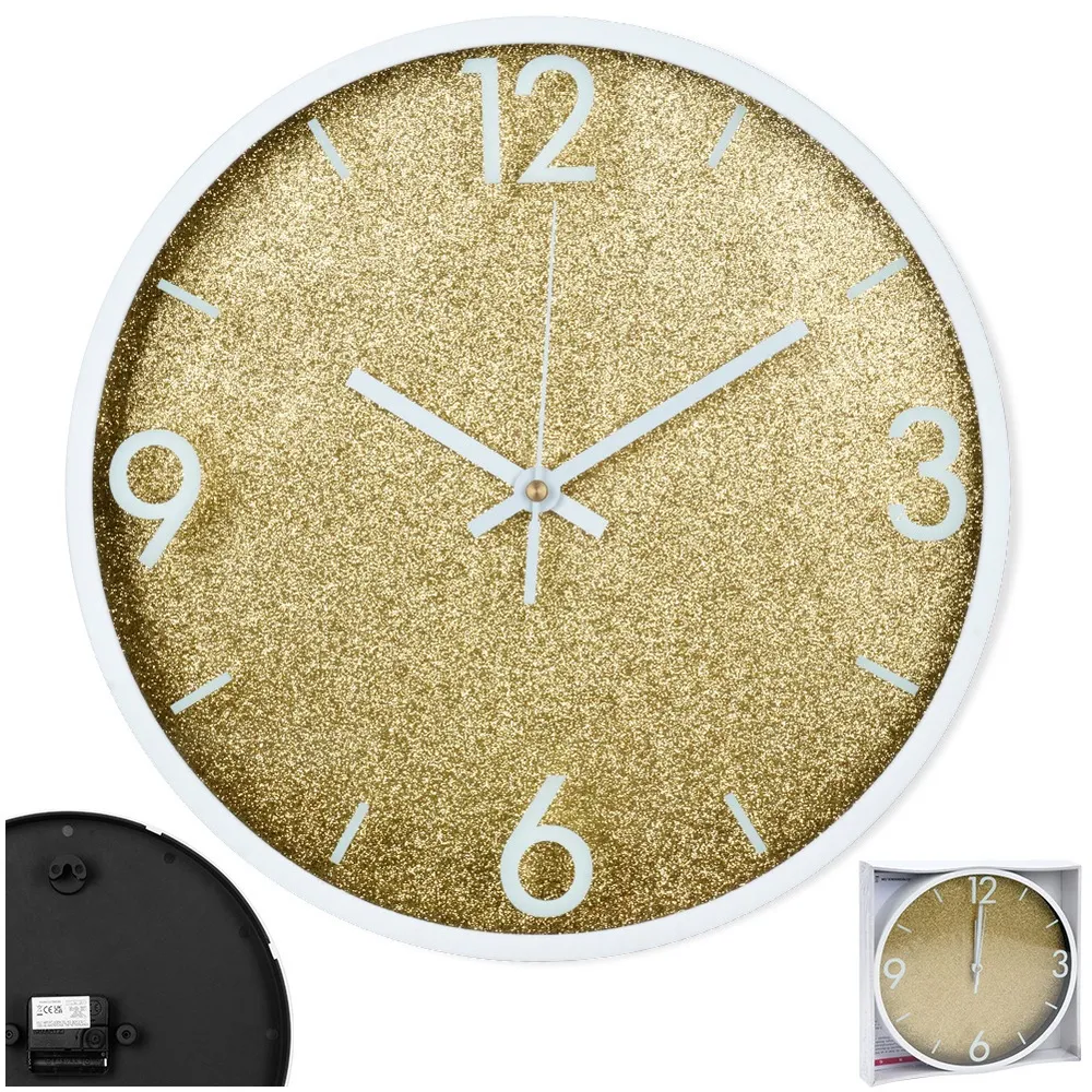 zegar-scienny-zloty-bialy-295-cm-stan-nowy