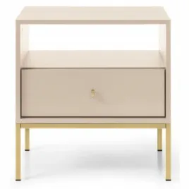 bezowy-stolik-nocny-do-sypialni-linea-ms54-bez-piaskowy-zloty-stelaz