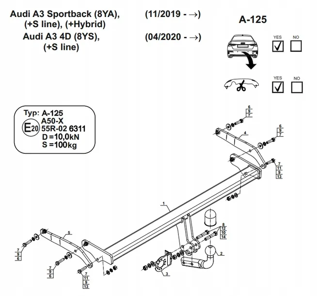 hak-hol-audi-a3-19-odrecana-stan-nowy-numer-katalogowy-producenta-a-125