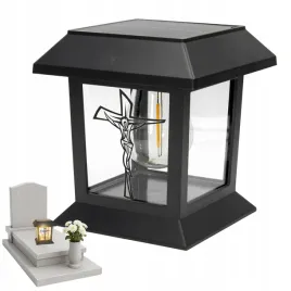 znicz-na-grob-led-lampion-solarny-na-cmentarz-statuetka-z-krzyzem-nowosc