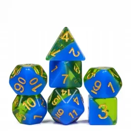 zestaw-7-kosci-zywicowe-zielone-niebieskie-zlote-d4-20-k20-rpg-dandd-mtg-bg3
