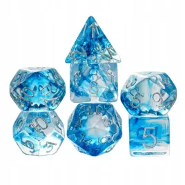 zestaw-7-kosci-przezroczyste-niebieskie-srebrny-nadruk-d20-k20-rpg-dandd-mtg
