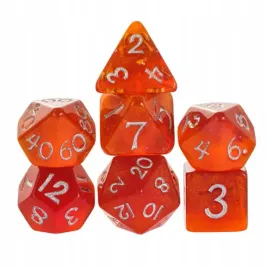 zestaw-7-kosci-pomaranczowe-srebrne-d4-20-k20-rpg-dandd-mtg-baldur-s-gate-3