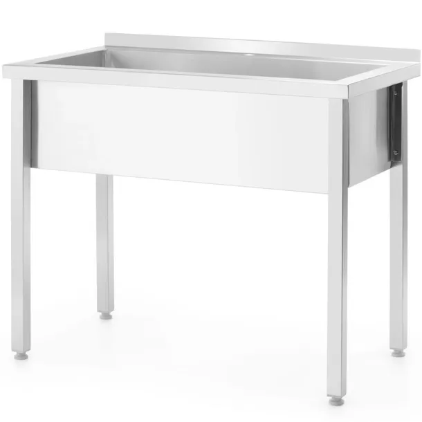 Basen zlew gastronomiczny jednokomorowy Budget Line STAL 1000 x 600 x 850 c