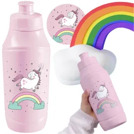 bidon-dla-dzieci-butelka-375-ml-do-szkoly-przedszkola-jednorozec-rozowy