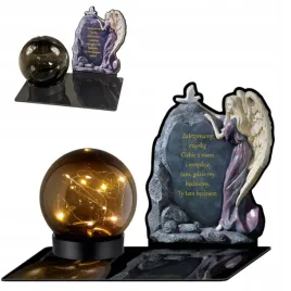 statuetka-na-cmentarz-grob-duza-nagrobna-czarna-kula-znicz-grawer