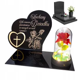 dekoracja-na-grob-grawerowany-znicz-podstawka-na-cmentarz-roza-dla-dziadka