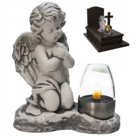 znicz-gipsowa-figurka-nagrobna-szary-aniolek-aniol-lampka-kielich-solarna