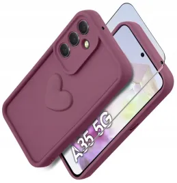 etui-do-samsung-a35-5g-silikonowe-matowe-serce-szklo-ochronne-na-ekran-9h