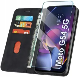 etui-z-klapka-do-motorola-g54-5g-zamykane-magnetyczne-skorzane-szklo