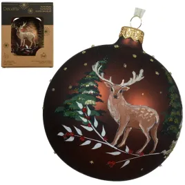 szklana-dekorowana-zdobiona-bombka-choinkowa-duza-10-cm-jelen-w-lesie-mat