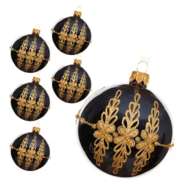 granatowe-szklane-bombki-choinkowe-ornament-8-cm-6-szt-dekorowane-zdobione