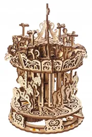 puzzle-mechaniczne-3d-ugears-mechaniczna-karuzela-oficjalny-sprzedawca
