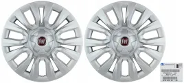 2x-oe-fiat-kolpak-ozdobny-felgi-15-srebrny-z-czerwonym-logo-tipo-6j-6l-ory
