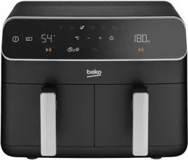 frytkownica-beztluszczowa-beko-frl5388b-2400w-dwie-komory-timer-lcd-czarna