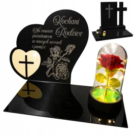 dekoracja-na-grob-grawerowany-znicz-podstawka-na-cmentarz-roza-dla-rodzicow