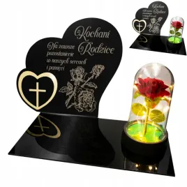 dekoracja-na-grob-grawerowany-znicz-podstawka-na-cmentarz-roza-dla-rodzicow