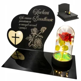 dekoracja-na-grob-grawerowany-znicz-podstawka-na-cmentarz-roza-dla-dziadkow