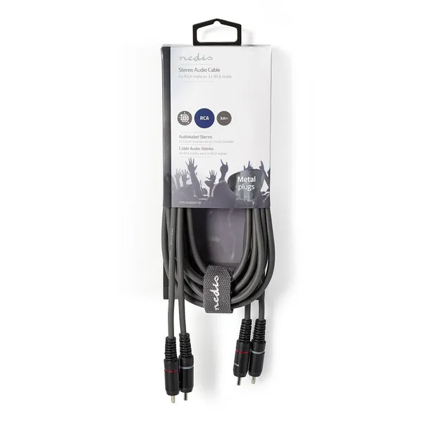 kabel-2xrca-2xrca-nedis-3-m-model-76-5053-03