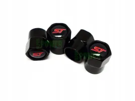 nakretki-na-wentyle-kapturki-do-ford-st-czarne-tuningowe-z-logo-ford-st