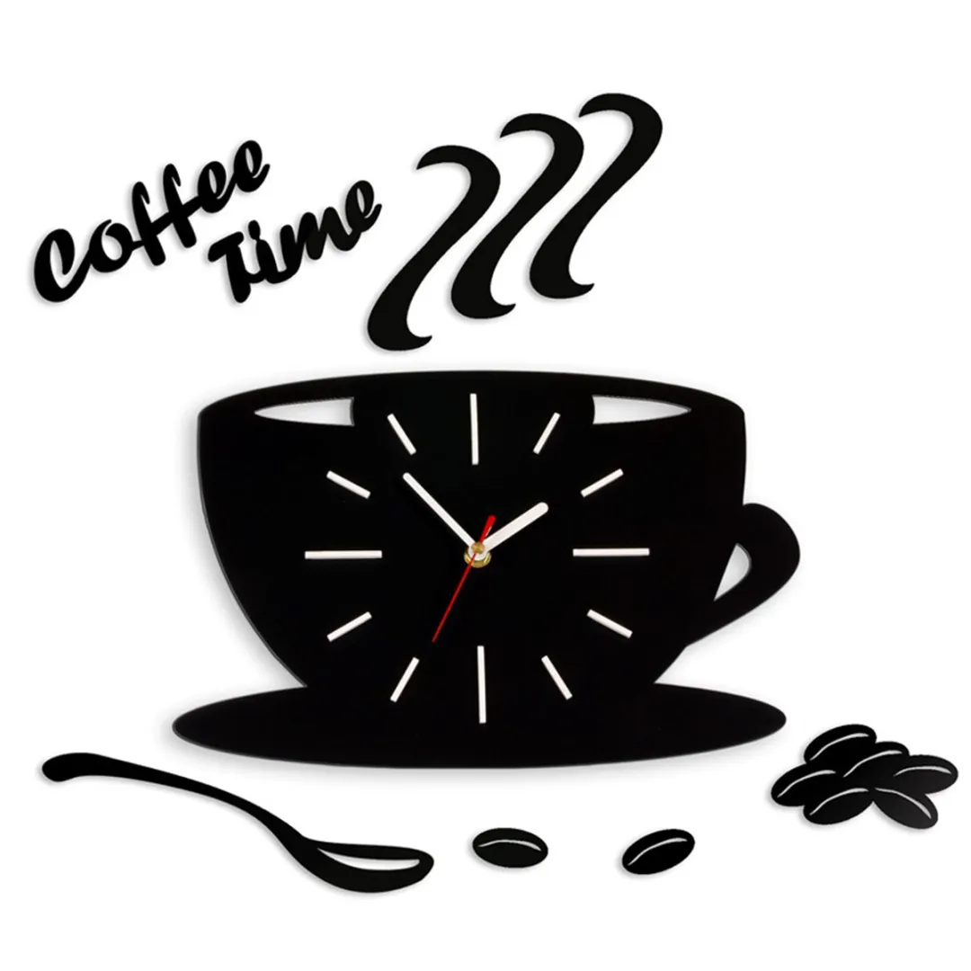 zegar-scienny-coffee-time-filizanka-satin-stan-nowy
